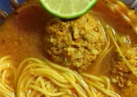 Albóndigas con fideos Receta de GUADALUPE- Cookpad