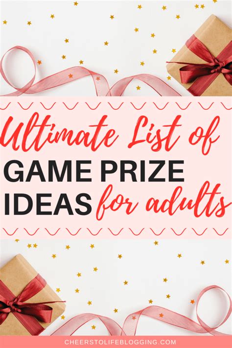 Massive List of Game Prize Ideas for Adults - Cheers to Life Blogging