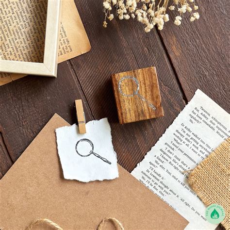 Magnifying Glass Rubber Stamp – The Bodhi Journal | Bodhizen India Pvt Ltd