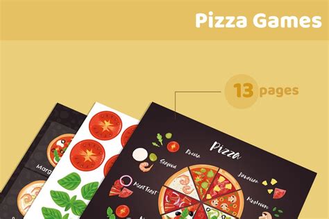 Pizza Making Game Pizza Menu Game Ingredients Flashcards | Etsy