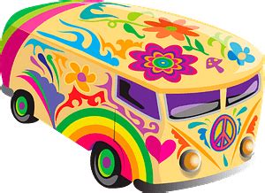 Hippie bus clipart. Free download transparent .PNG | Creazilla