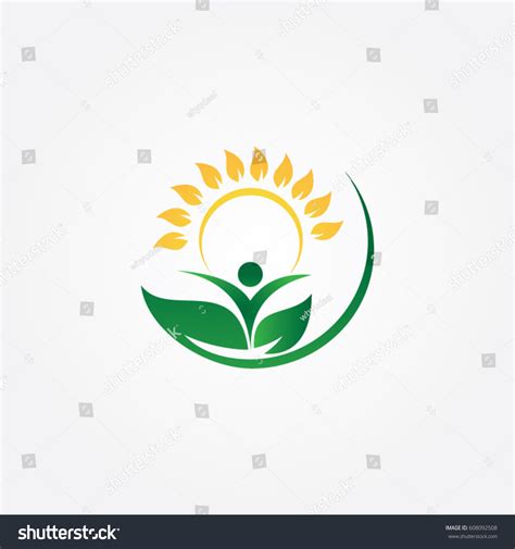 Tree Icon Logo Plantation Stock Vector (Royalty Free) 608092508 ...