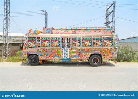 Traditional Pakistani Bus editorial stock photo. Image of asian - 94731333