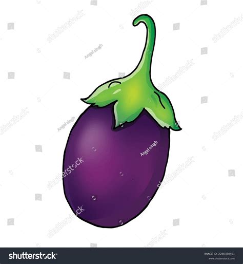 Brinjal Drawing For Kids