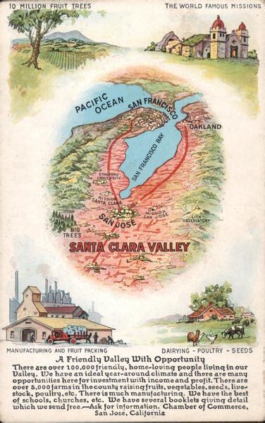 Santa Clara Valley San Jose, CA Postcard