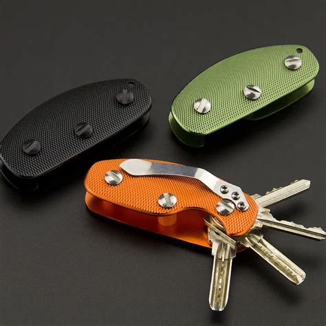 Metal Key Wallet DIY EDC Pocket Key Organize Smart Key Ring Wallets Metal Car Keys Holder ...