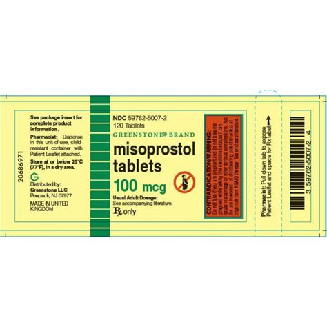 MISOPROSTOL TAB 100MCG - RX Products