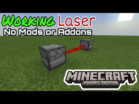 How to make working Laser - No mods or Addons | Minecraft pocket edition - YouTube | Minecraft ...