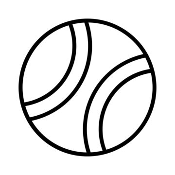 Ball Line Icon Vector, Ball, Equipment, Exercise PNG and Vector with ...