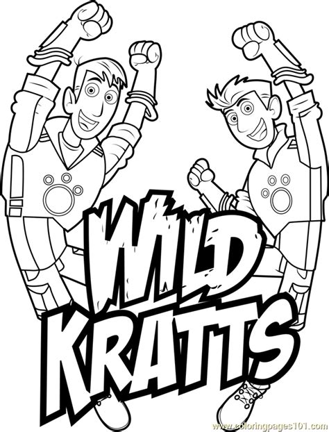 Wild Kratts Logo Coloring Page for Kids - Free Wild Kratts Printable ...