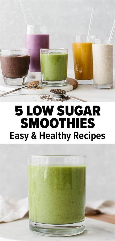 Best Low Sugar Smoothies (Delicious flavors!) | Low sugar smoothies ...