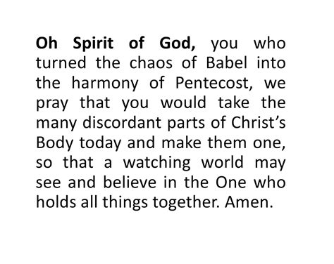 A Trinity of Pentecost Prayers