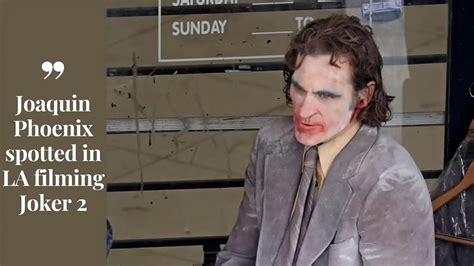 Joaquin Phoenix spotted in LA filming Joker 2