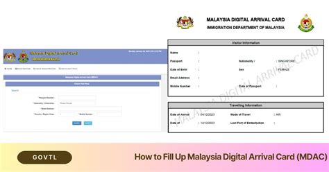 How to Fill Up Malaysia Digital Arrival Card (MDAC)