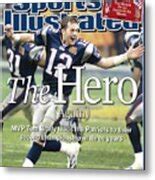 New England Patriots Qb Tom Brady, Super Bowl Xxxviii Sports Illustrated Cover Art Print by ...