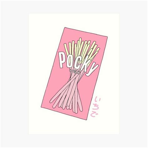 "Cute Pocky Design" Art Print by PeachPantone | Redbubble