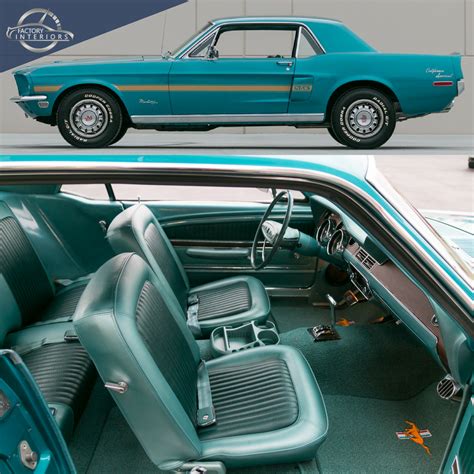 1968 Ford Mustang California Special in Gulfstream Aqua with Aqua ...