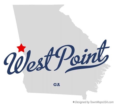 Map of West Point, GA, Georgia