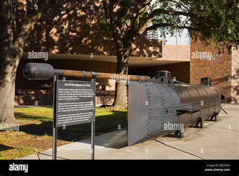 H L Hunley Civil War Submarine Replica The Charleston Museum Charleston South Carolina USA Stock ...