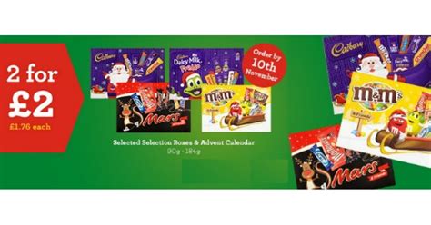 2 for £2 On Selected Advent Calendars & Selection Boxes @ Morrisons