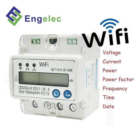 Wifi Meter Dds238-4 W Smart Meter Single Phase Din Rail Type Rs485 ...