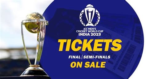 ODI World Cup 2023: Tickets For Semifinals & Final To Go On Sale Today ...