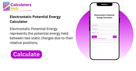 Electrostatic Potential Energy Calculator Online