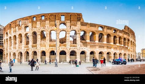 Walls and arches of Roman amphitheater Stock Photo - Alamy