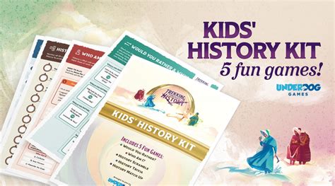 History Games for Kids in Our Kids' History Kit