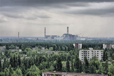 Aerial short of trees and buildings, ruin, landscape, Pripyat, Chernobyl HD wallpaper ...