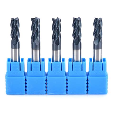 Aliexpress.com : Buy 5pcs Tungsten Carbide End Mill 4 Flute CNC Milling ...