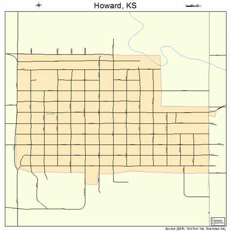 Howard Kansas Street Map 2033250