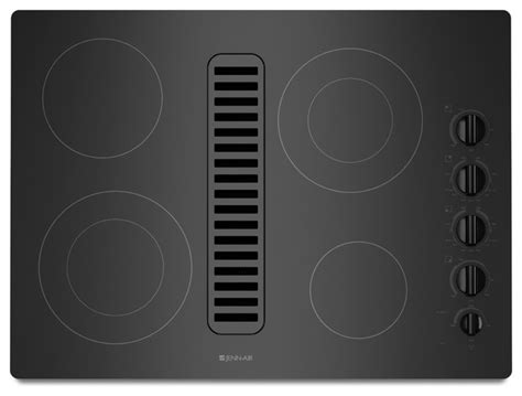 Jenn-Air 30" Electric Radiant Downdraft Cooktop, Black On Black | JED3430WB - Cooktops - los ...