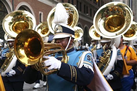 Southern University Marching Band on Peachtree...