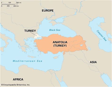 Anatolian Peninsula On World Map