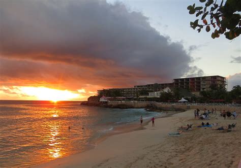 sunset at La Plage, Maho, St Maarten, Oct 2014 | with a very… | Flickr