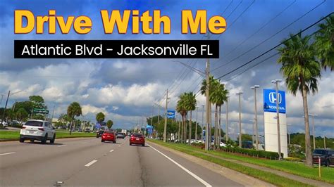 Driving in Jacksonville Florida on Atlantic Blvd from Neptune Beach to ...