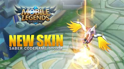 Mobile Legends: New Hero Skin - Saber CodeName Storm - YouTube