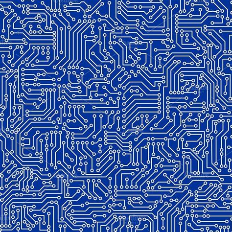 Blue circuit board seamless pattern | Blue digital art, Circuit board ...