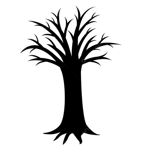 Tree Silhouette PNG Free, Tree Silhouette Art Design, Tree Silhouette ...