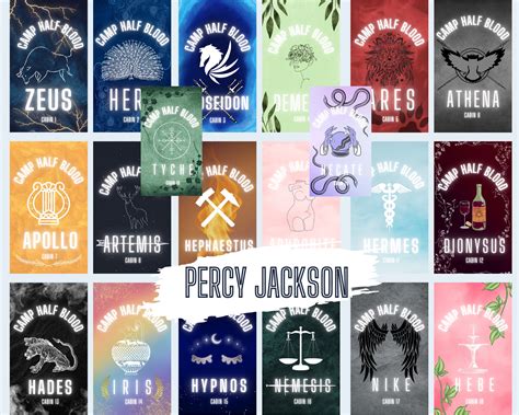 Percy Jackson Greek God & Goddess Cabins Phone Wallpapers / 20-piece Collection - Etsy