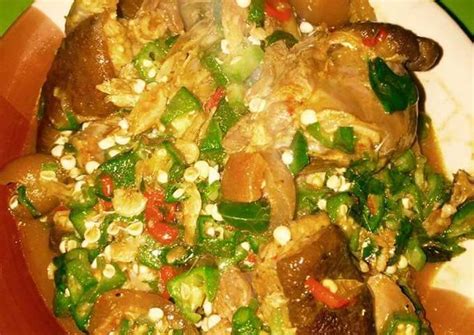 Okro soup with goat meat Recipe by Jane Fash - Cookpad