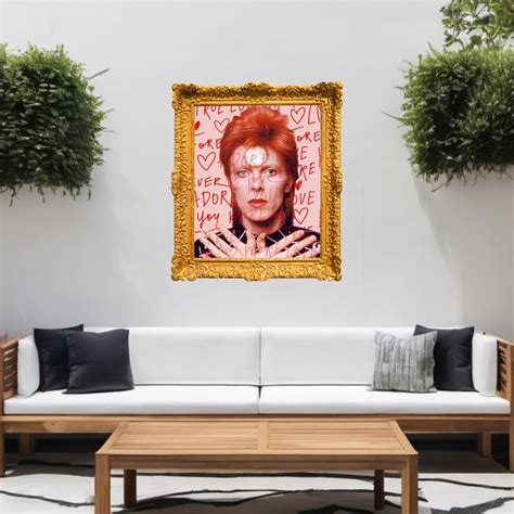 David Bowie Wall Art, Garden Artwork, Outdoor Decor, Quirky Decorations ...