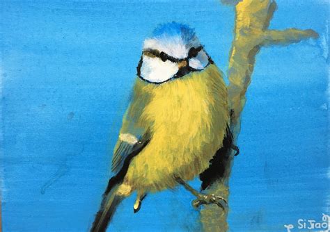 Yellow Bird Painting at PaintingValley.com | Explore collection of ...