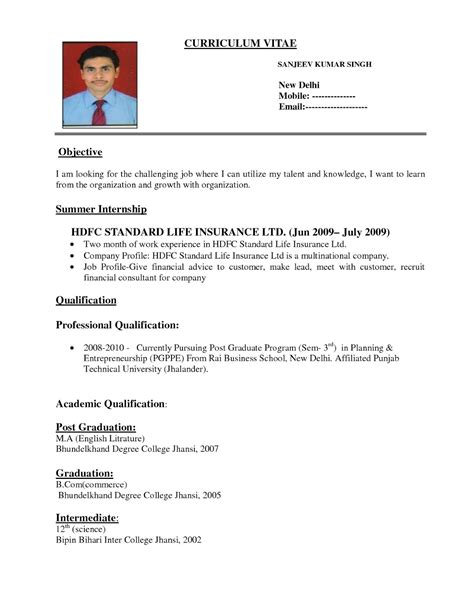 Cv Application Format Pdf - Tutu Curriculum Vitae