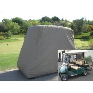 Ez Go Golf Carts: Deluxe 4 Passenger Golf Cart Cover- Taupe