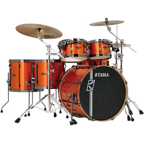 Tama Superstar Hyperdrive Maple Drum Kit - Bright Orange Metallic - Tama Drums - Drum and Guitar