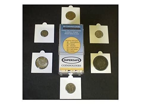 SuperSafe 50 2x2 Self-Adhesive Coin Holders