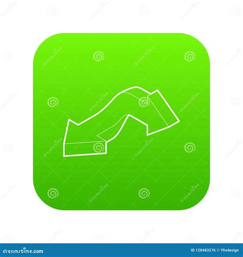 Double Headed Arrow Icon Green Vector Stock Vector - Illustration of graphic, isolated: 128483276