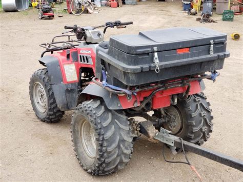 Honda Fourtrax Quad, 4x4, 350 W/ Winch And Compartment